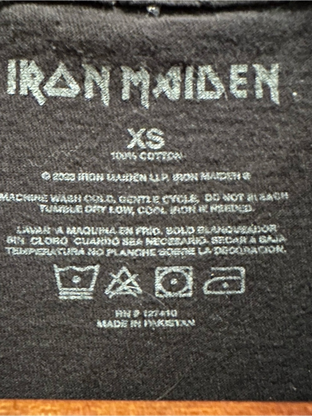 Iron Maiden Shirt Men's X Small Black Graphic The Trooper Crew Neck Short Sleeve - Picture 4 of 4